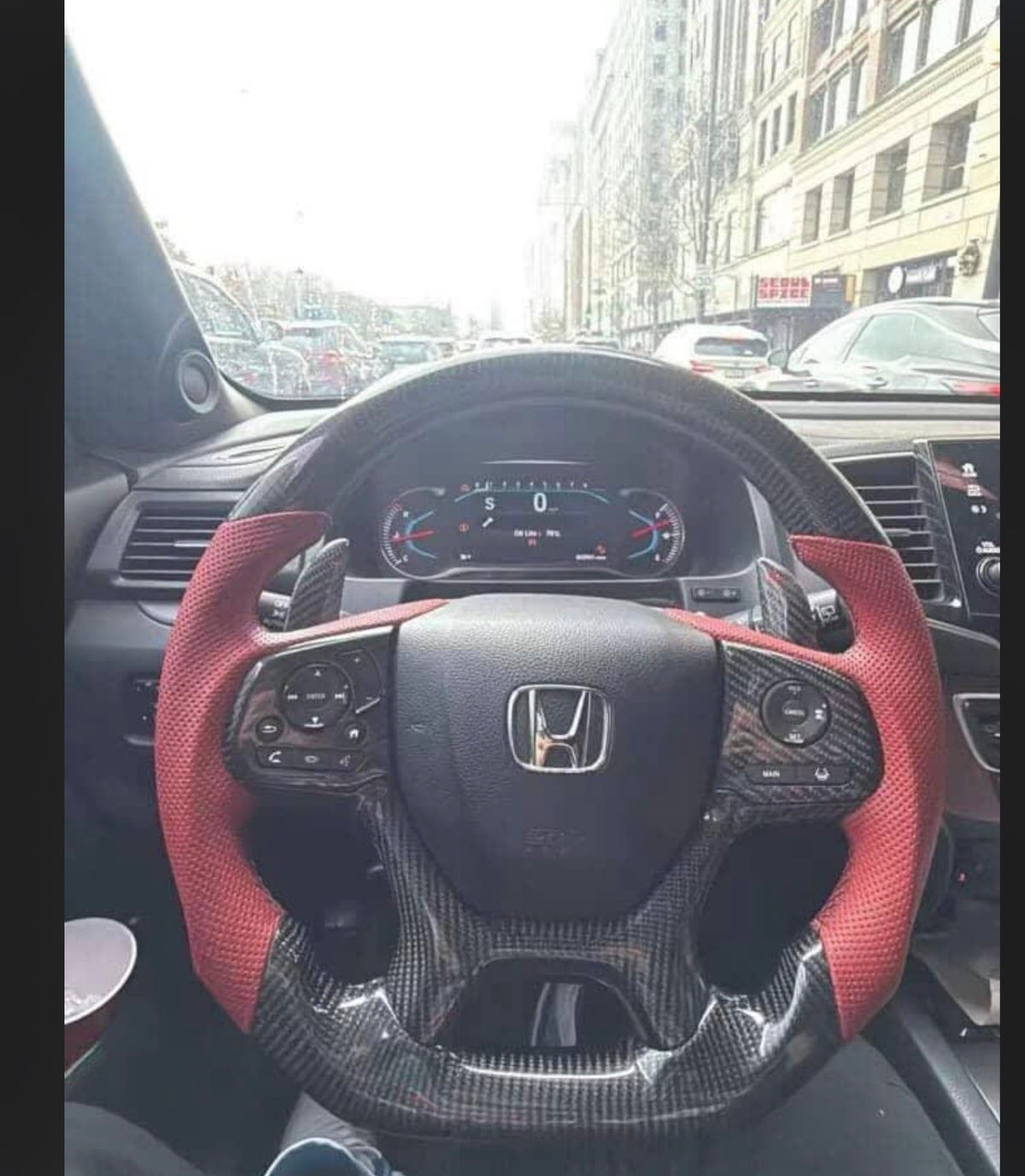 Custom 2021 Honda Pilot Carbon-Fibre Steering Wheel — Mohammad