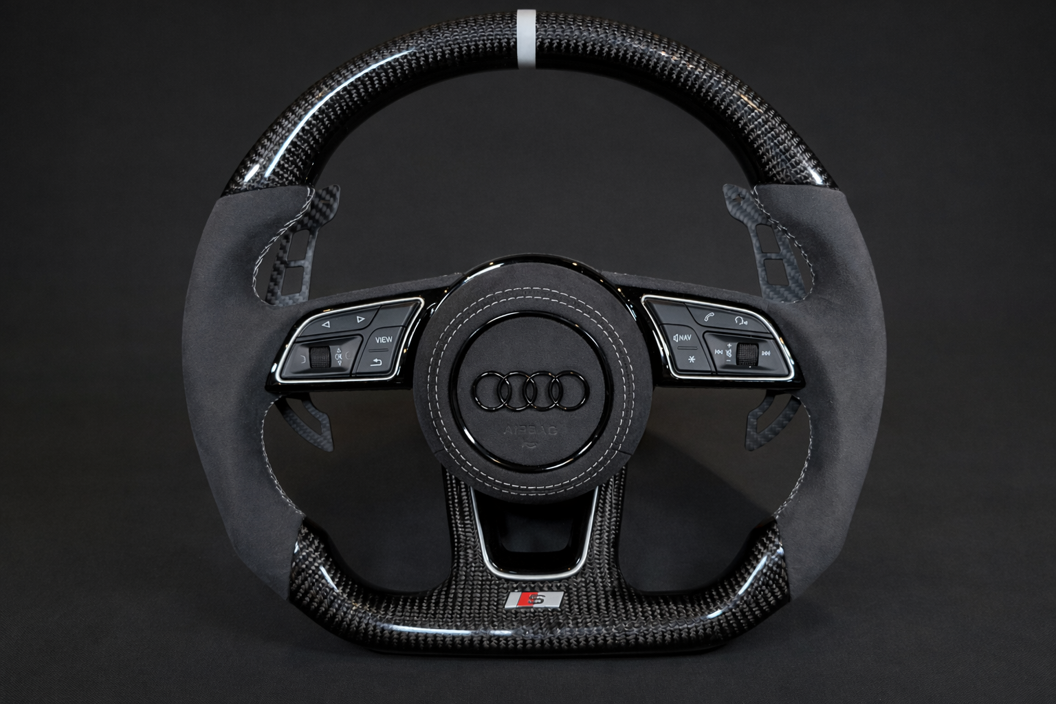 Audi B9/7Y/8Y Carbon Fibre Steering Wheel