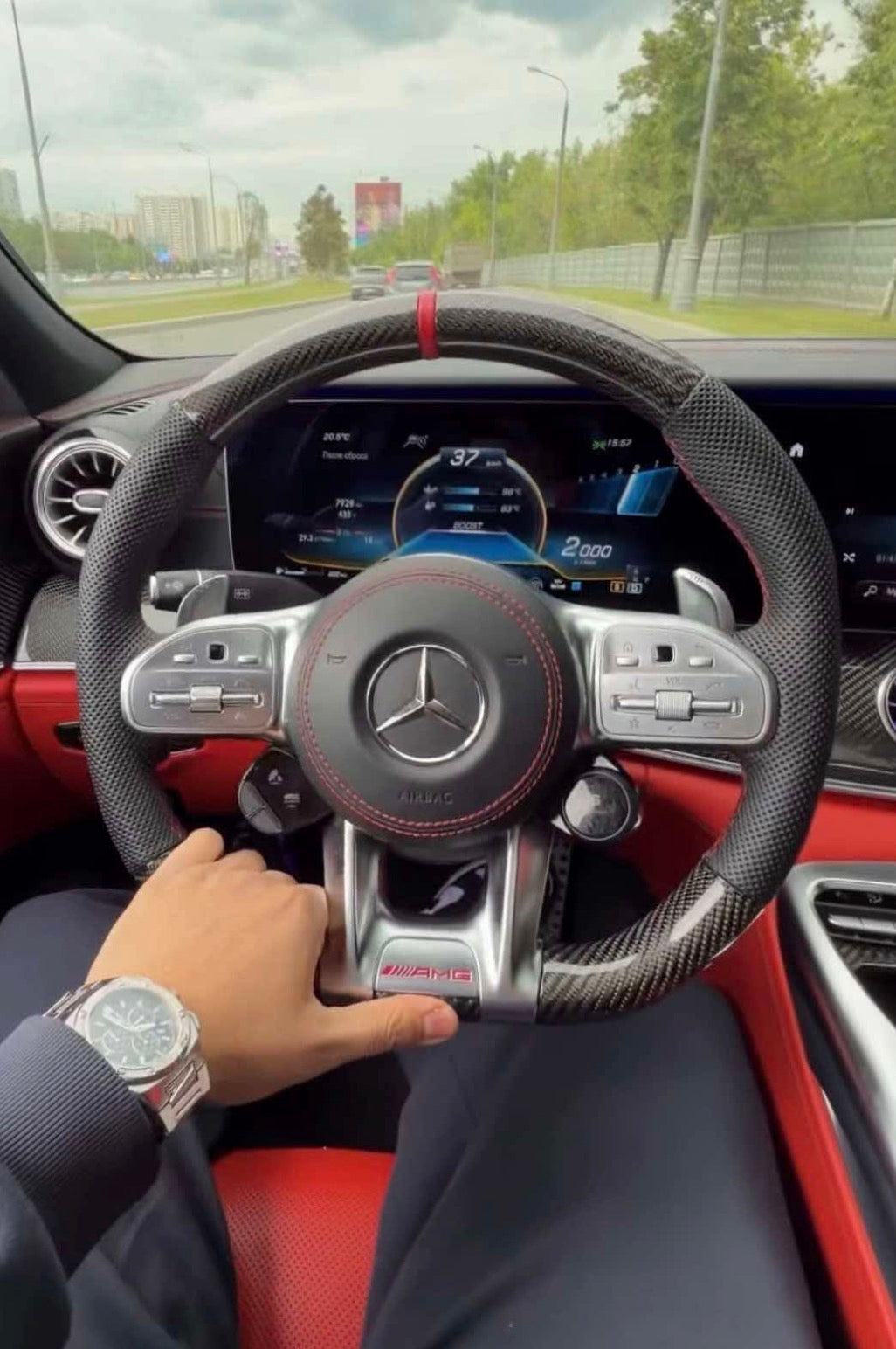 Custom Baby Pink Mercedes Wheel For Ryan
