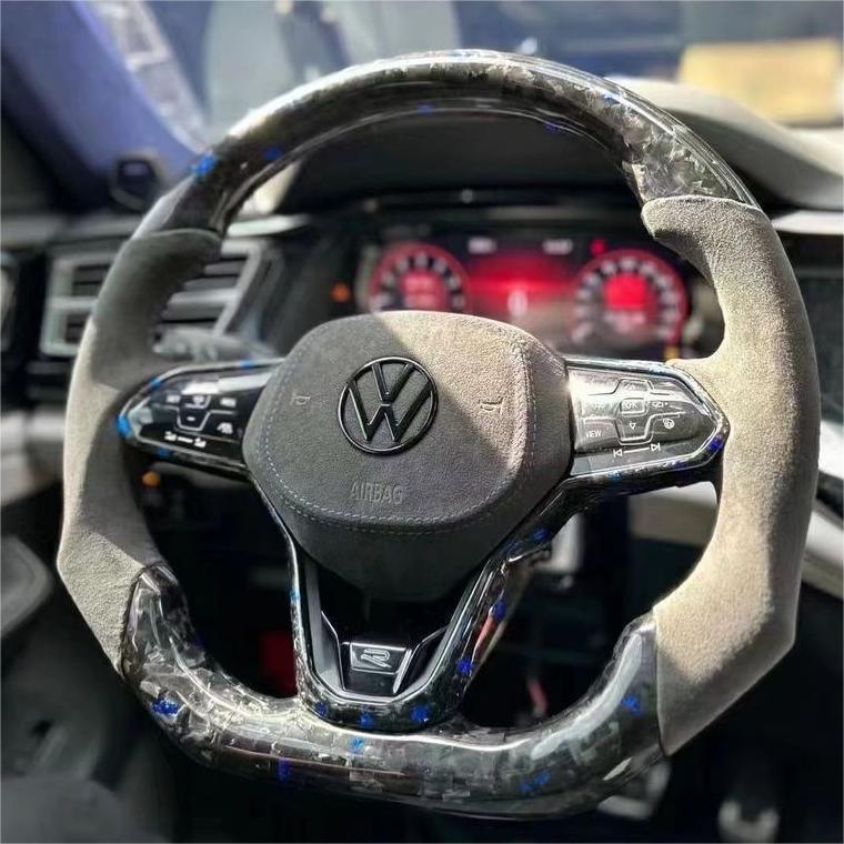Volkswagen MK8 Custom Carbon Fibre Steering Wheel