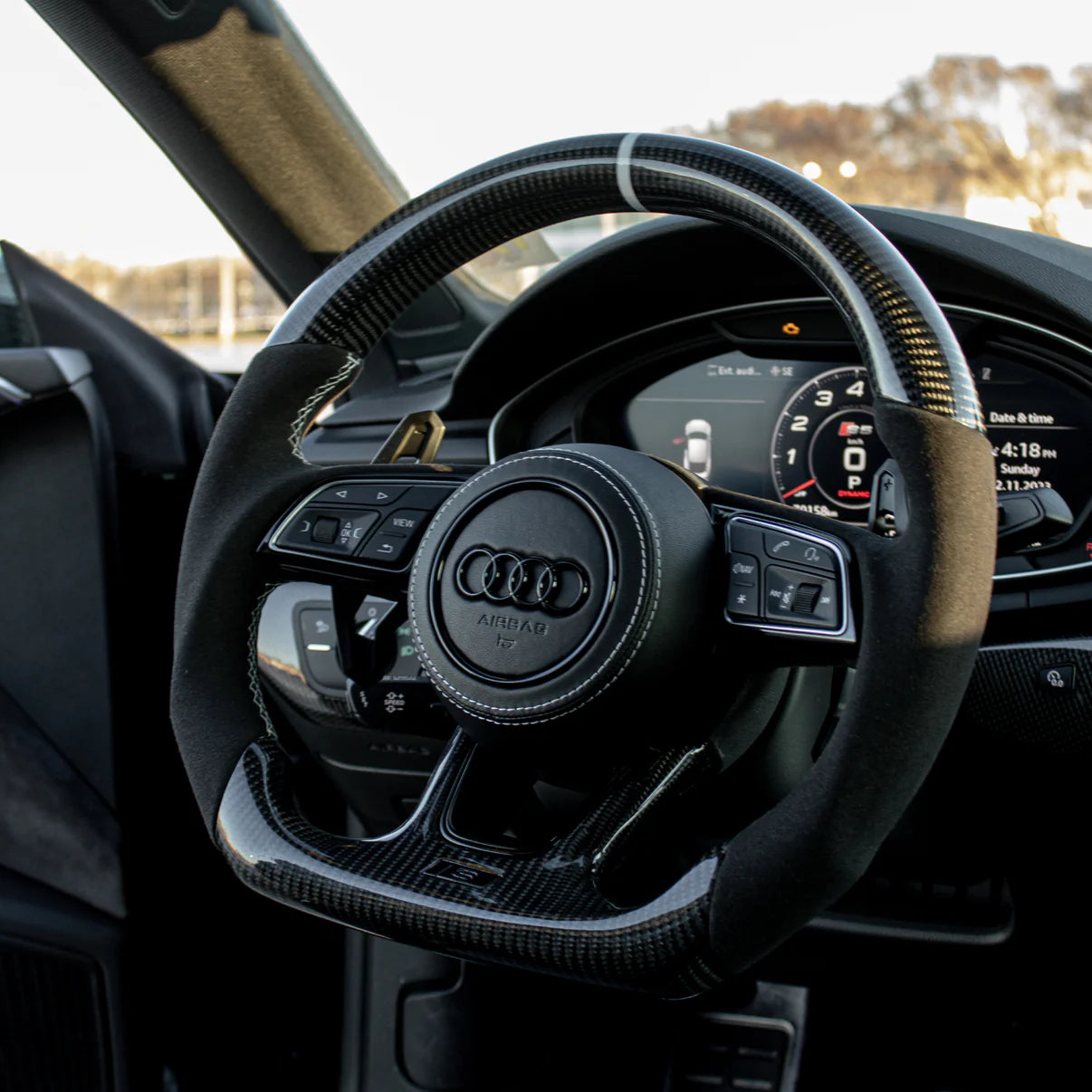 Audi B9/7Y/8Y Carbon Fibre Steering Wheel