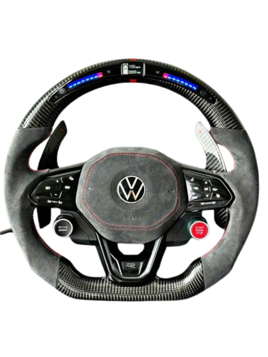 Volkswagen MK8 Custom Carbon Fibre Steering Wheel