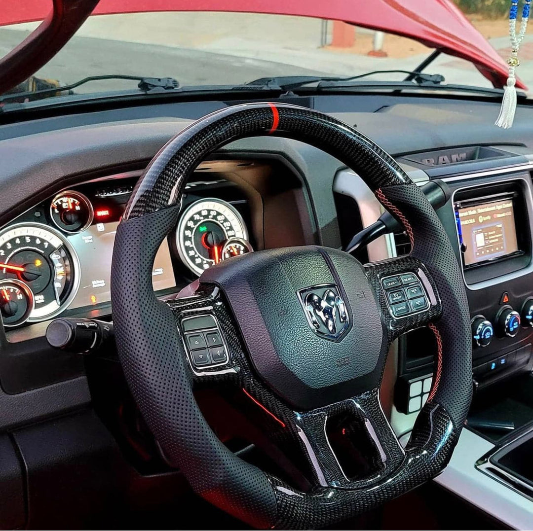 Custom Carbon Fibre Steering Wheel for Ram Trucks