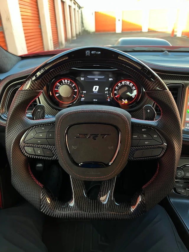 Custom Carbon Fibre Steering Wheel – Dodge (Charger / Challenger / Durango / SRT)