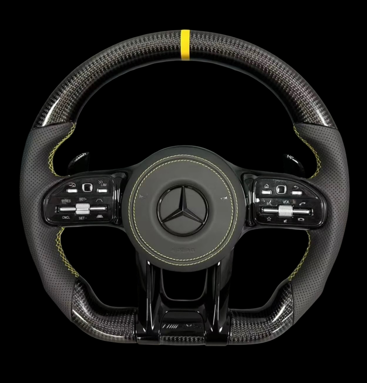 Mercedes New-Gen Round Airbag Wheel